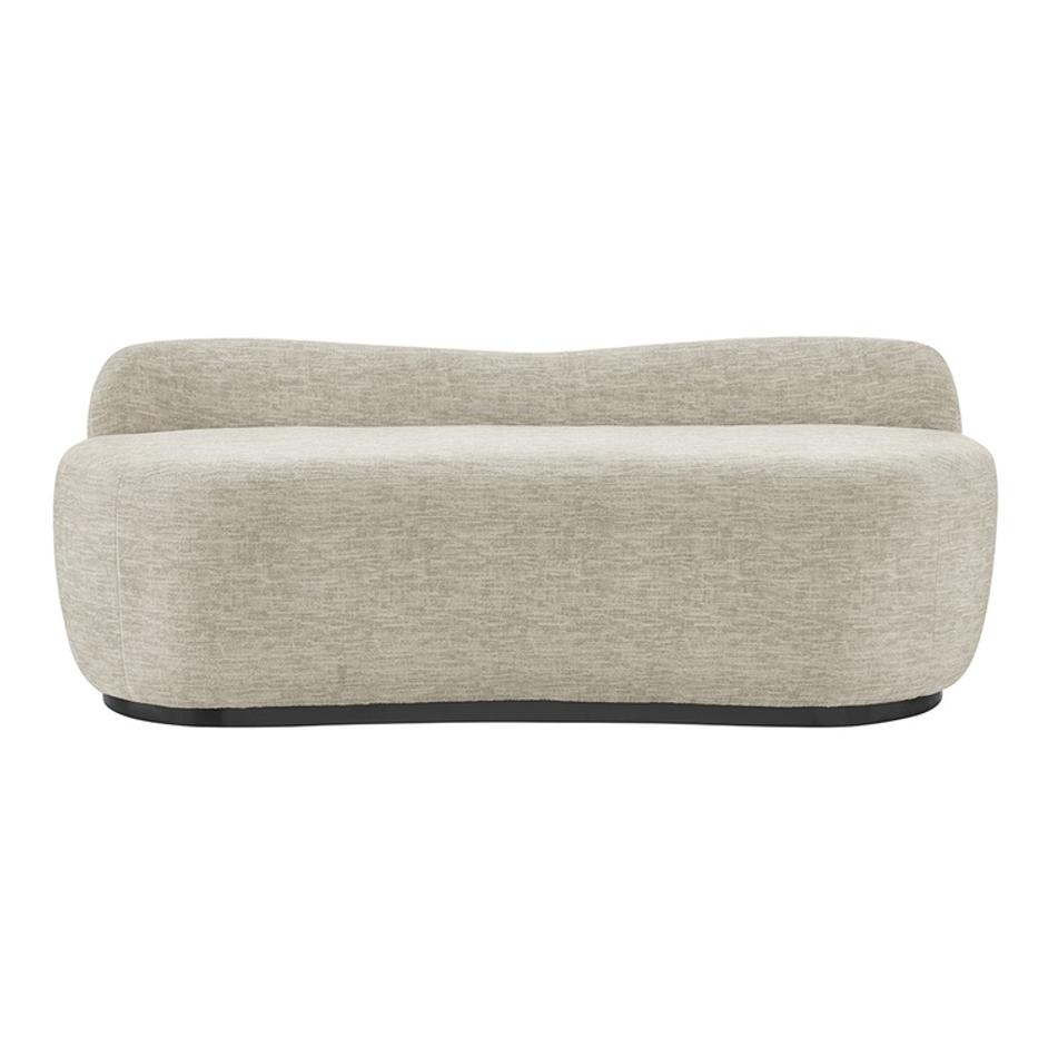 Mandy Fabric Bench, Pasadena Beige by New Pacific Direct