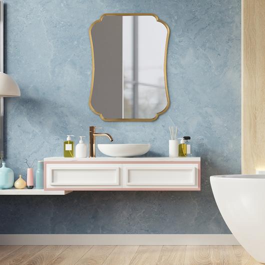 Athena Brushed Brass Mirror by Uttermost