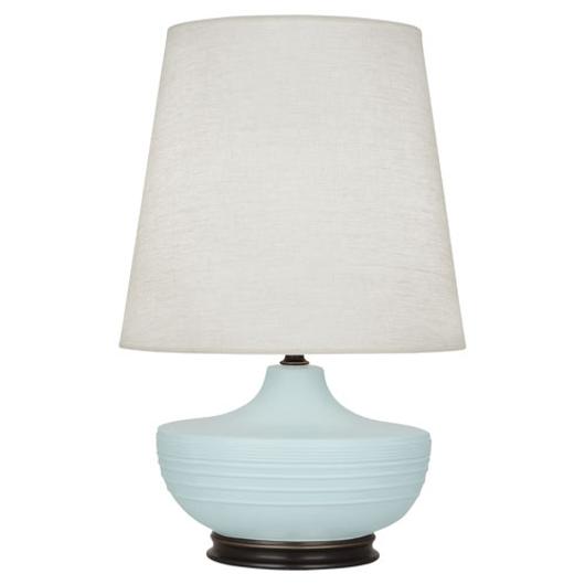Matte Sky Blue Michael Berman Nolan Table Lamp by Robert Abbey