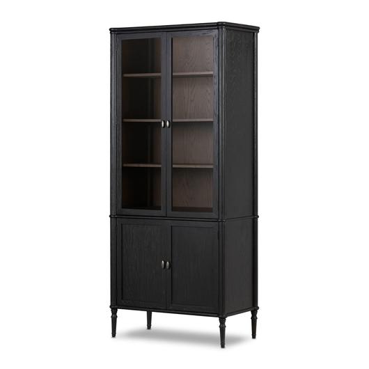 Toulouse Cabinet - Distressed Black Oak by Four Hands