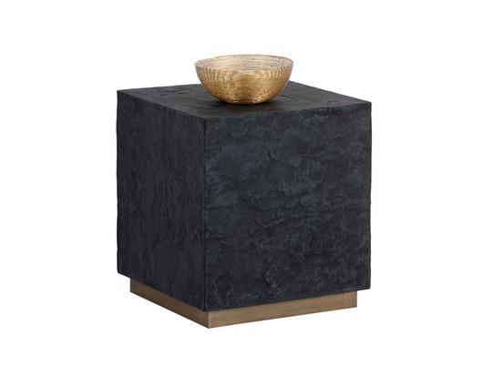 Newbury Side Table - Black Slate by Sunpan