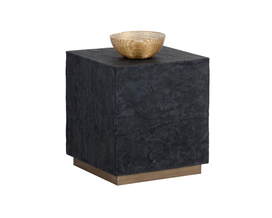Newbury Side Table - Black Slate by Sunpan