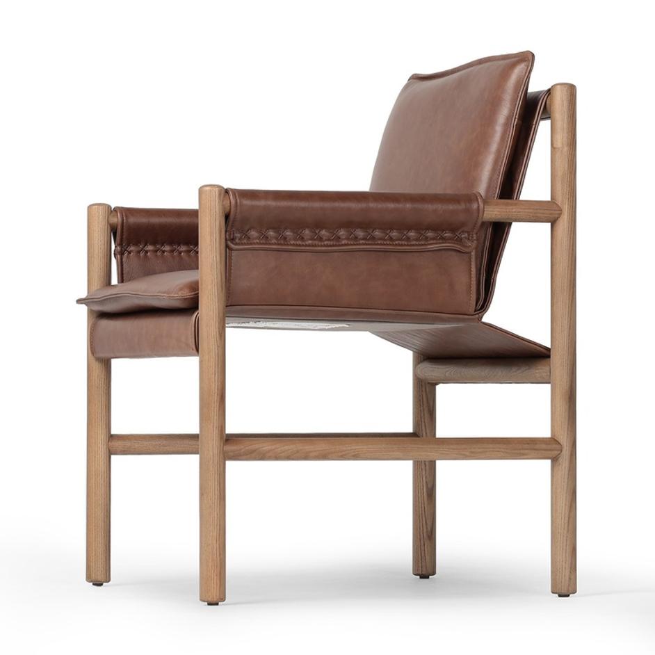 Kellis Dining Chair In Havana Brown And Amber Ash by Four Hands
