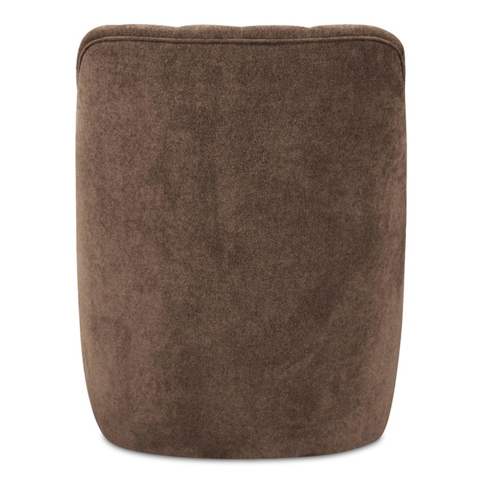 Bowie Swivel Chair Cool Brown by Moes Home