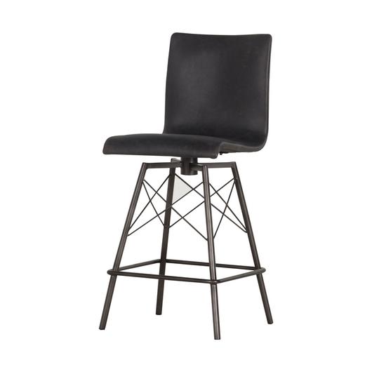 Diaw Counter Stool-Rialto Ebony by FOUR HANDS