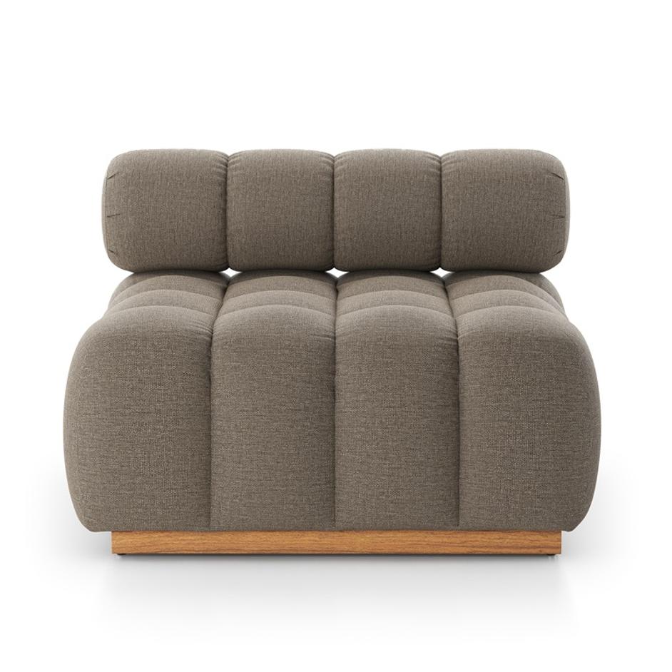 Roma Outdoor Armless Piece In Alessi Fawn by FOUR HANDS