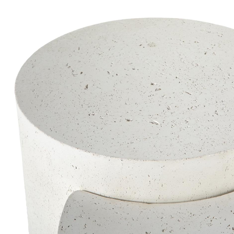 Meza Nesting Coffee Table In Textured White by FOUR HANDS