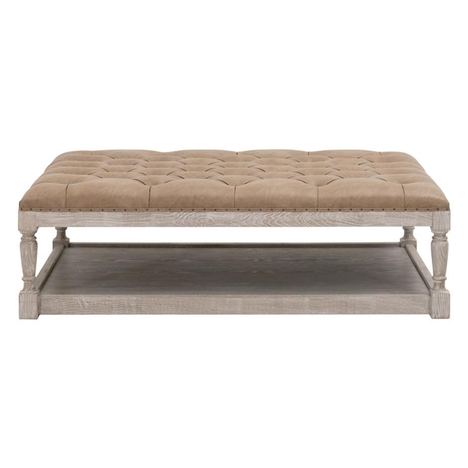 Townsend Tufted Upholstered Rectangle Coffee Table by Essentials For Living