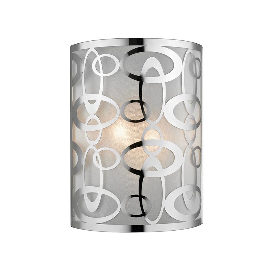 Opal 2 Light Wall Sconce in Chrome  Finish by Z-Lite