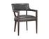 BRYLEA DINING ARMCHAIR - BROWN - BRENTWOOD CHARCOAL LEATHER by Sunpan