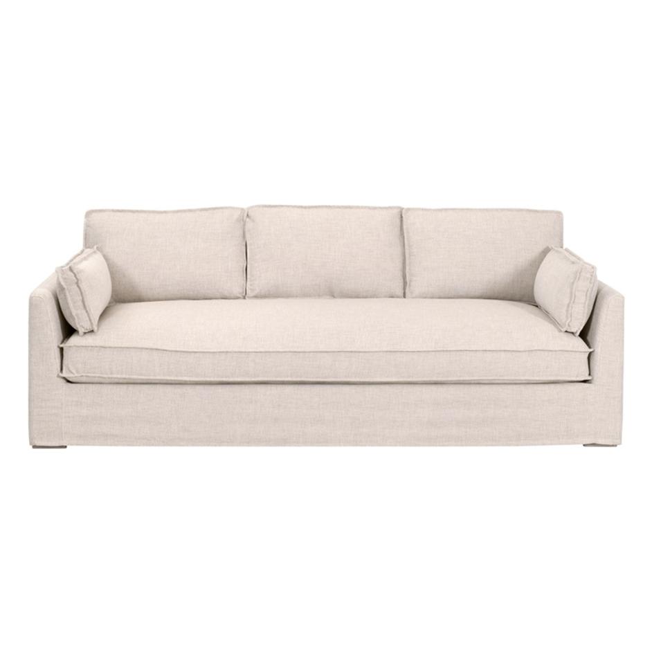 Thea Outdoor 90" Taper Arm Slipcover Sofa by Essentials For Living