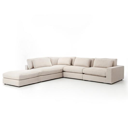 Bloor 4 Pc Raf Sectional with Ottoman in Essence by FOUR HANDS