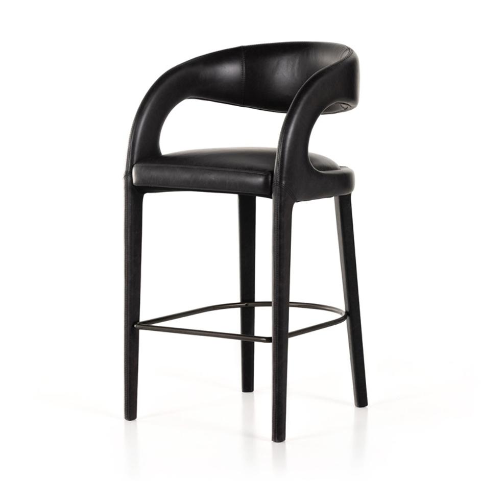 Hawkins Bar + Counter Stool - Sonoma Black by Four Hands
