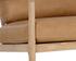GILMORE LOUNGE CHAIR - LIGHT OAK - SAHARA CAMEL LEATHER by Sunpan