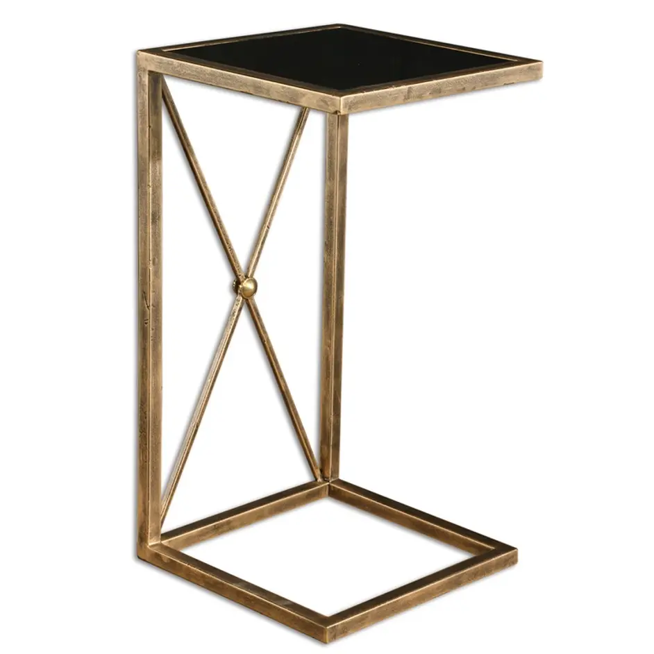 Zafina Gold Side Table by Uttermost