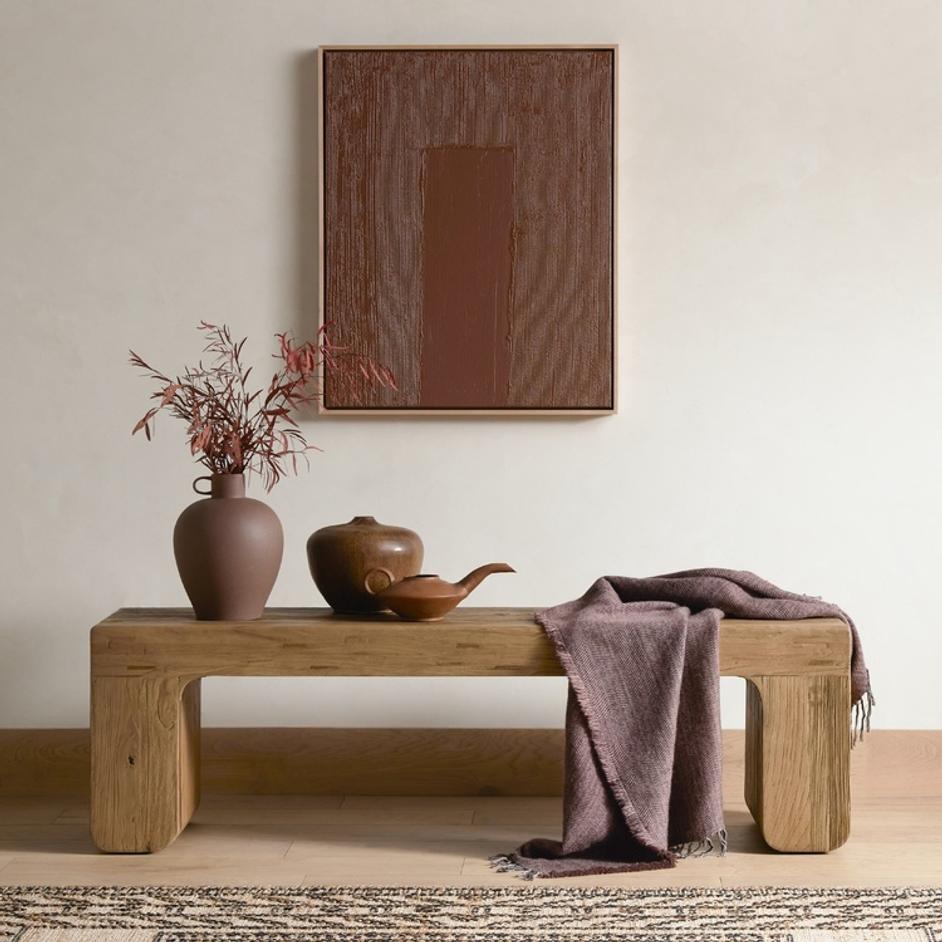 Merrick Accent Bench - Natural Elm by Four Hands