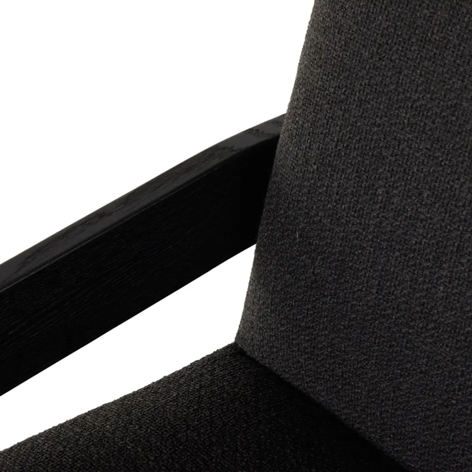Roxy Dining Armchair In Gibson Black by FOUR HANDS