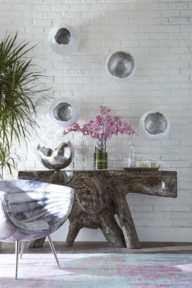 Nouveau Club Chair, Mist Grey, Stainless Steel Legs by PHILLIPS COLLECTION