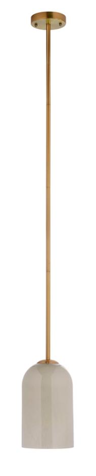 Holt 1-Light Glass Pendant, Taupe by Jamie Young