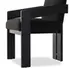 Roxy Dining Armchair In Gibson Black by FOUR HANDS
