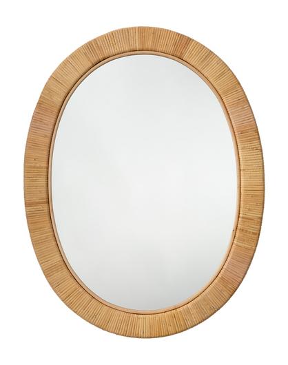  Aloha Rattan Oval Mirror  by Jamie Young