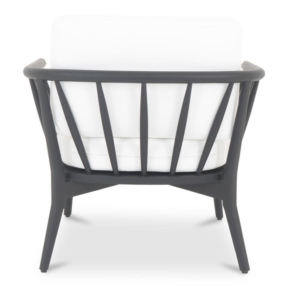 Wren Outdoor Lounge Chair Warm White by Moes Home