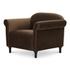 Harmony Accent Chair Dark Brown Faux Mohair by Moes Home