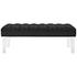 Percival Performance Velvet Bench In Black by Modway Furniture