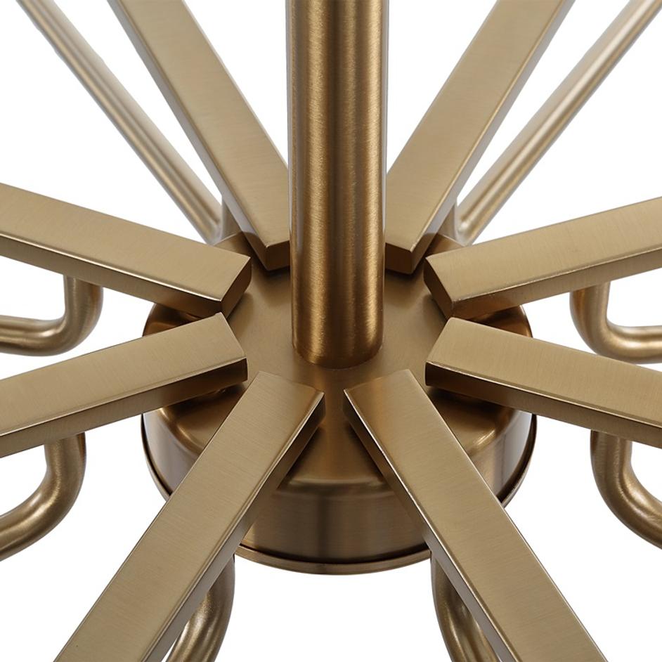 Lassen 8 Light Brass Chandelier by Uttermost