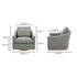 Linden Swivel Chair Slated Moss by Moes Home