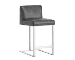 Dean Counter Stool - Stainless Steel - Cantina Magnetite by Sunpan