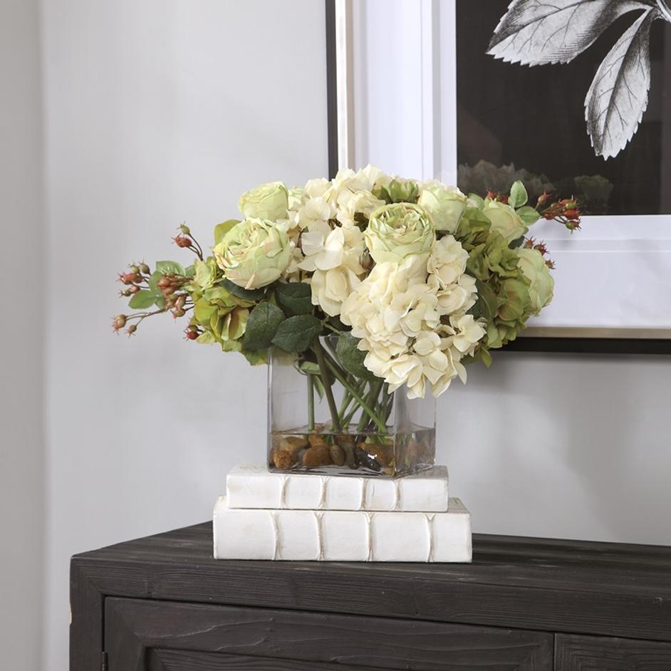 Cecily Hydrangea Bouquet by Uttermost