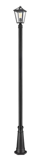 Talbot 1 Light Outdoor Post Mounted Fixture in Black Finish by Z-Lite