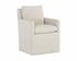 Glenrose Wheeled Dining Armchair - Effie Linen by Sunpan