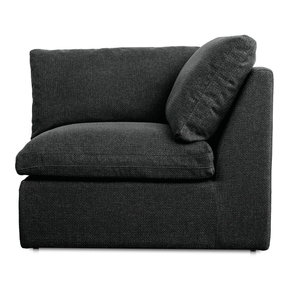 Miles Outdoor Corner Speckled Charcoal by Moes Home