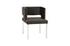 Raffia Dining Chair, Black Velvet, Stainless Steel Legs by PHILLIPS COLLECTION