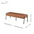 Venturi Tufted Bench In Vintage Cider by New Pacific Direct