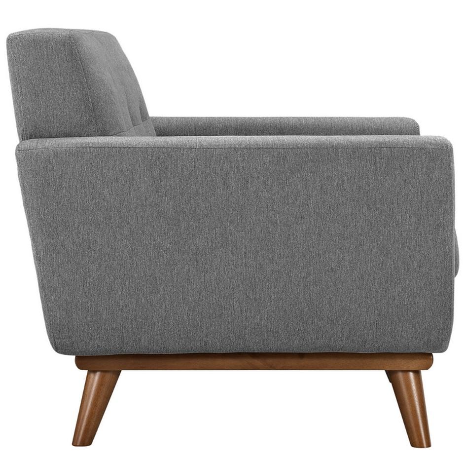 Anthem Upholstered Fabric Armchair In Expectation Gray by Modway Furniture