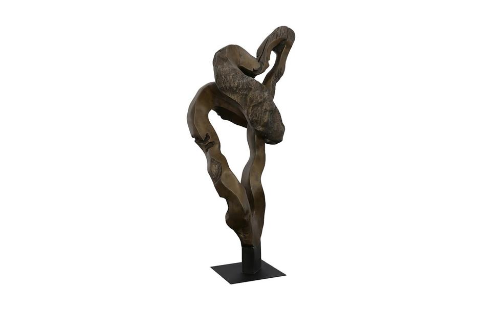 Cast Teak Root Sculpture, Resin, Bronze by Phillips Collection