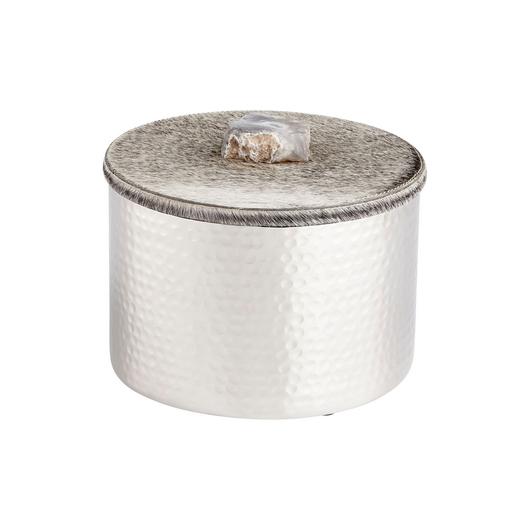 Large Windsor Container In Nickel by Cyan Design