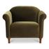 Harmony Accent Chair Dark Green Faux Mohair by Moes Home