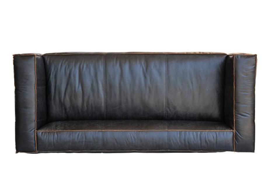 NOLITA REVERSE STITCH SOFA-RIDER BLACK by FOUR HANDS