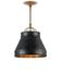 Lumley Black Pendant In French Black & Pyrite Bronze by Currey & Company