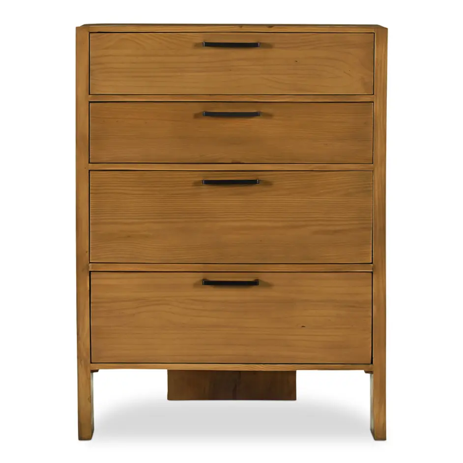 Lachlan 4 Drawer Chest Brown by Moes Home