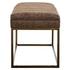 Darius Bench In Nubuck Chocolate by New Pacific Direct