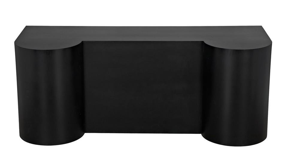 Concierge Desk, Black Steel by Noir Furniture