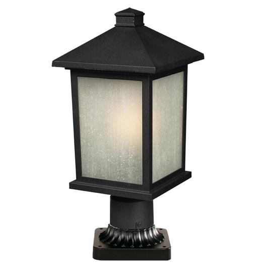 Holbrook Outdoor Post Light in Black Finish by Z-Lite