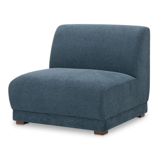 Fraser Slipper Chair Deep Blue by Moes Home
