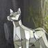 Crazy Cut Dog, Stainless Steel, Silver by PHILLIPS COLLECTION