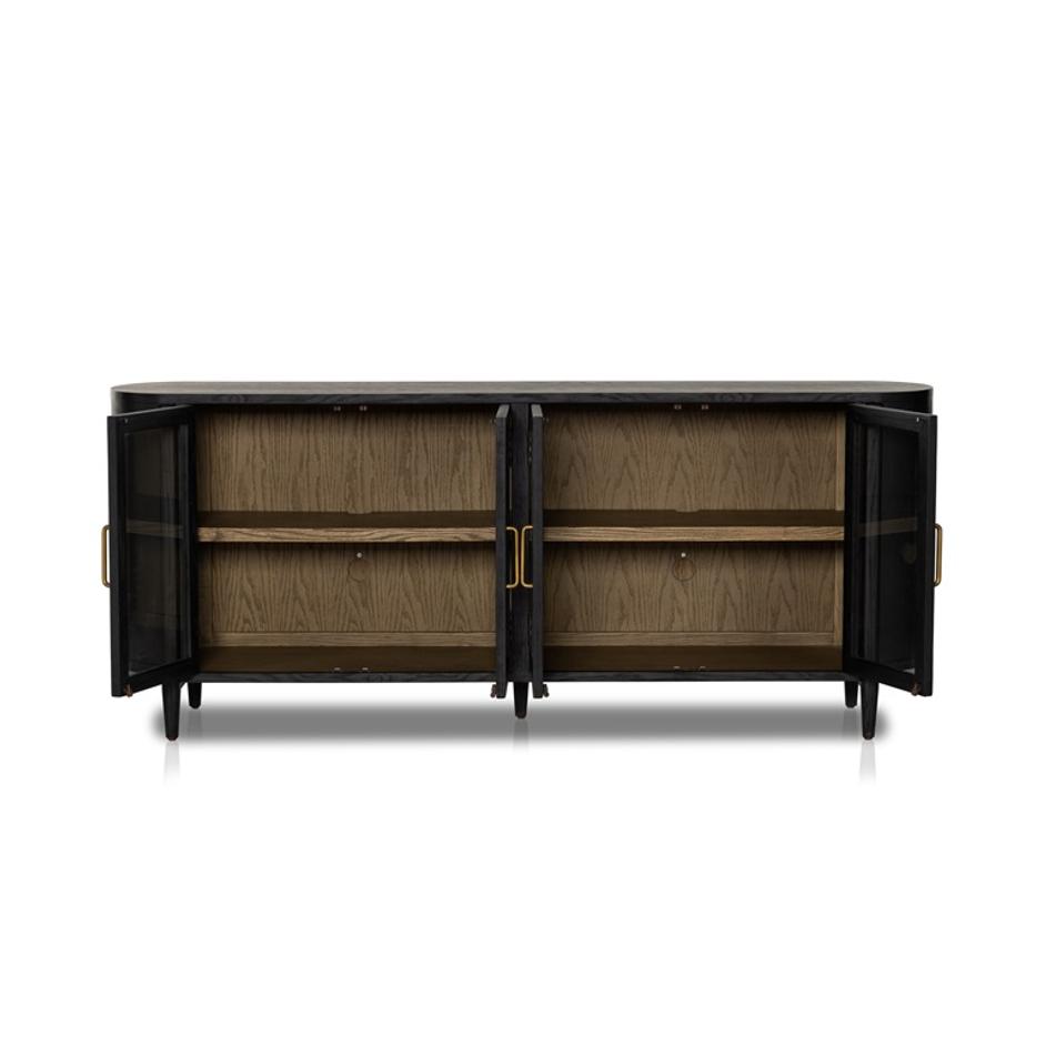 Tolle 82" Sideboard In Drifted Oak Solid by FOUR HANDS